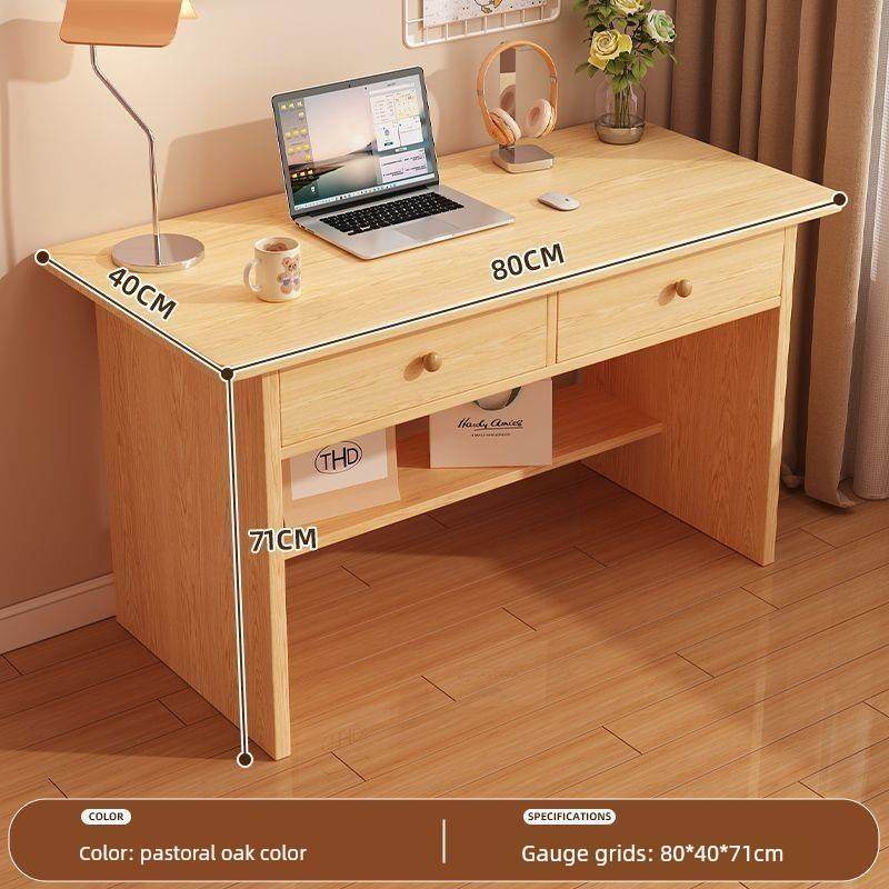 电脑桌台式家用卧室书桌学生写字桌简易工作台靠墙简约现代办公桌