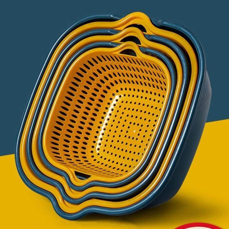 沥水篮双层过滤篮子厨房家用洗菜洗水果淘米筐客厅简约收纳篮子,餐饮具,洗菜盆/沥水篮/漏水筛,淘宝优惠券,粉丝福利购,淘宝优惠卷