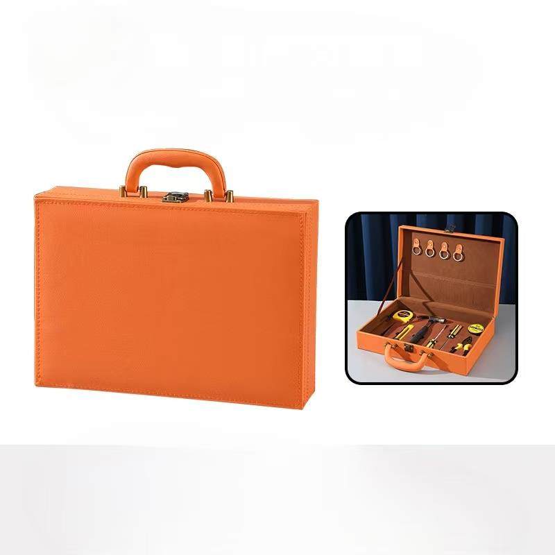 新款高档交房盒房地产交付工具箱礼盒定制pu皮质交房钥匙包交房箱