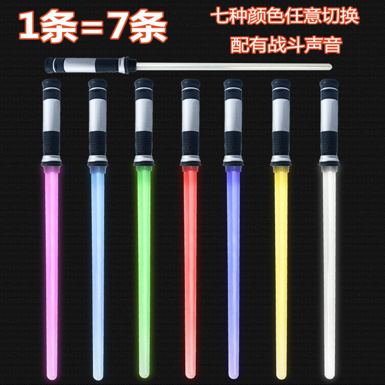 德国外贸儿童星球大战光剑感应伸缩激光剑玩具闪光棒地摊货源厂价