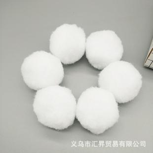 配 現貨丙綸絲球白色毛絨球圣誕雪球棉球填充物球心幼兒園diy服裝