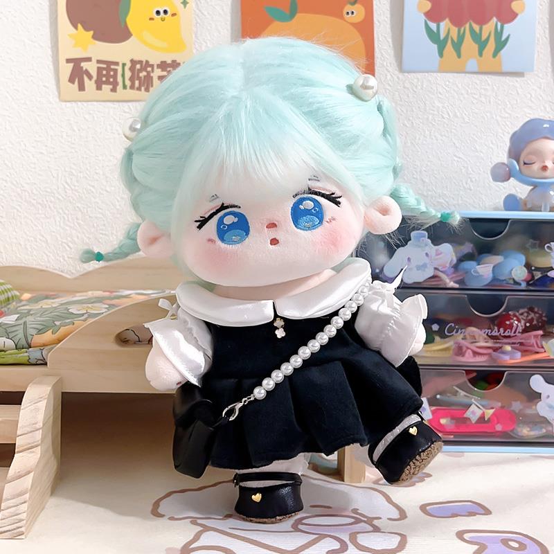 米悠棉花娃娃20cm娃衣女孩毛绒玩偶公仔送朋友礼物带骨架裸娃现货