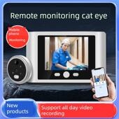 入户防盗门智能电子猫眼摄像头监控家用嵌入式 内置免插电手机远程