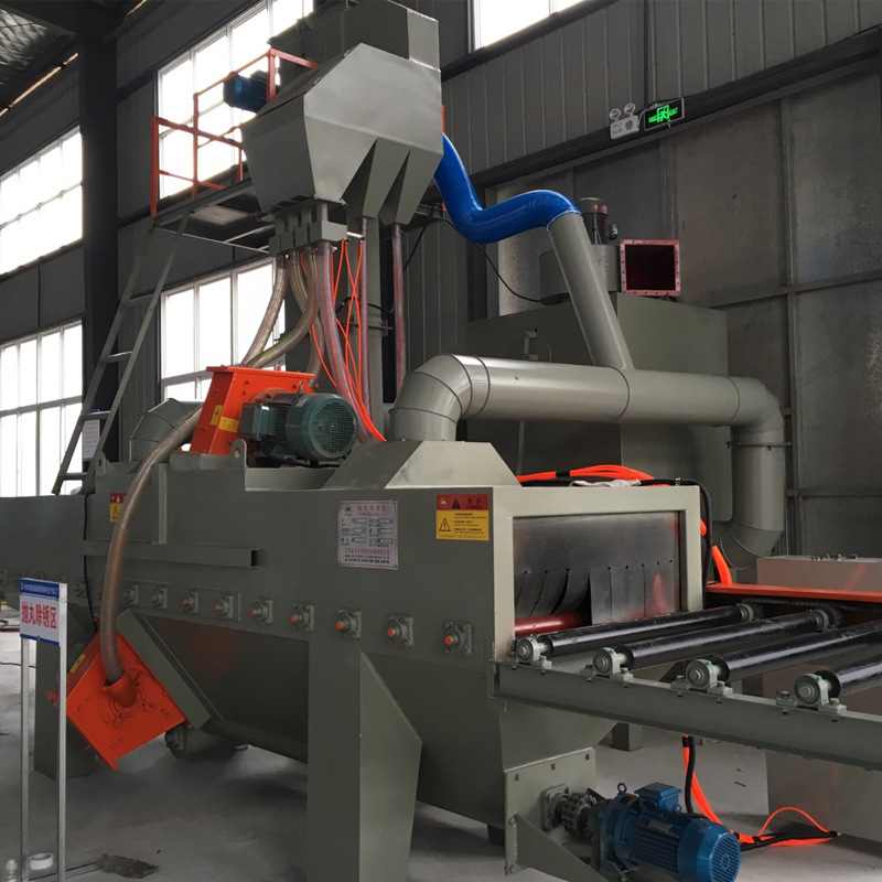 厂家供应 带钢抛丸机 ST500带钢钢纤表面清理 超薄钢板抛丸机