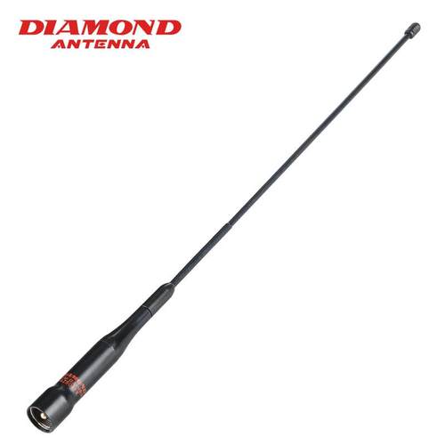 日本钻石正品 AZ504FX UV双段车载电台天线 黑色 软质短天线 39cm