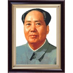 毛主席印花客厅头像十字绣毛主席