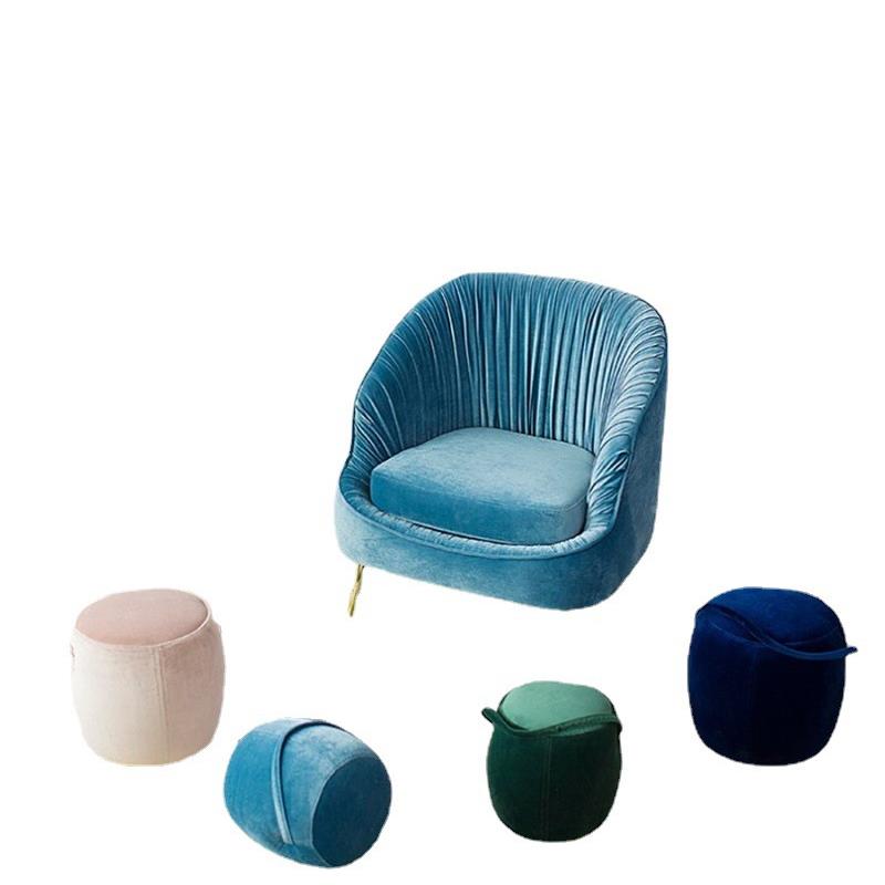 轻奢单沙发北欧现888-9代简约人服装店沙发客厅型懒人卧小户网室