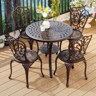 户外顶阳台桌椅花园24415-1天楼露露台外摆闲铸铝阳台休庭院室外