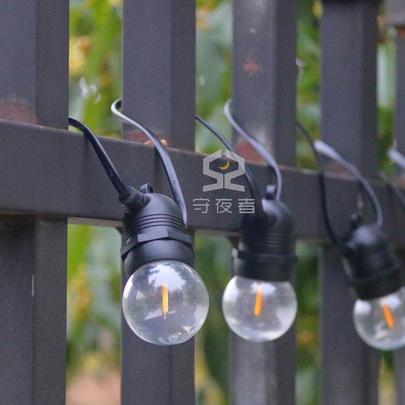 厂家销直规g40灯 庭院装饰欧太阳能G4串0灯串 WZT民宿露营E12灯头