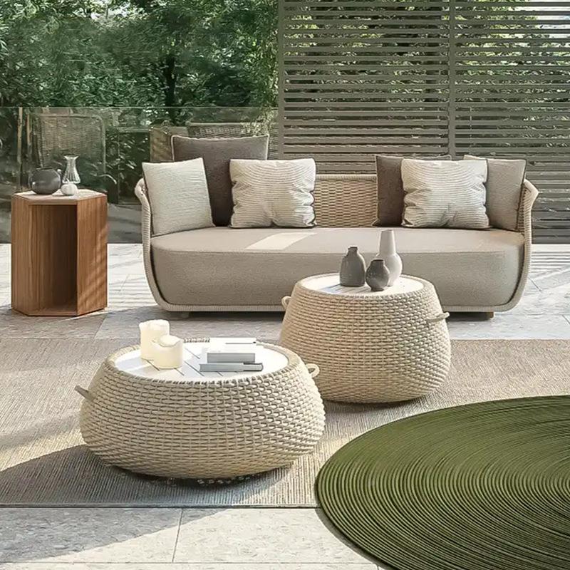 988铝户外沙发茶几编阳台花园休闲合金宿沙藤发民酒店藤沙发组合