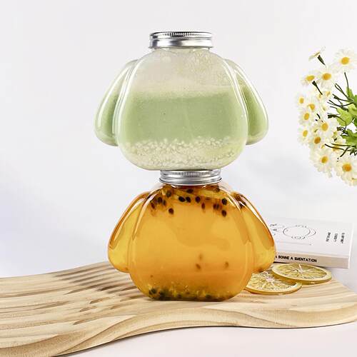 新款性创意一次FNT小狗杯oco同款可爱pte塑料50c0ml透明打包