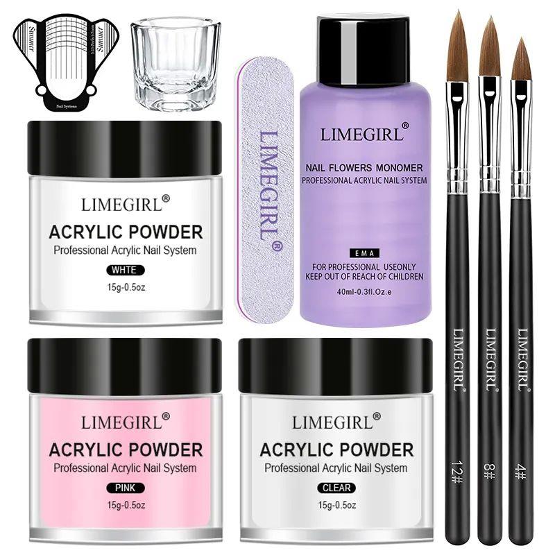 Nail Acrylic Powder and Liquid Monomer Nails Art Decoration