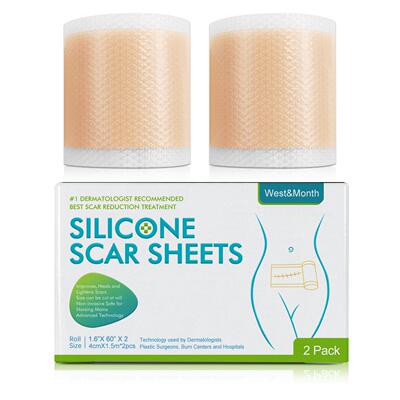 Hot 150CM Silicone Scar Sheets Skin Repair Patch Removal Sel