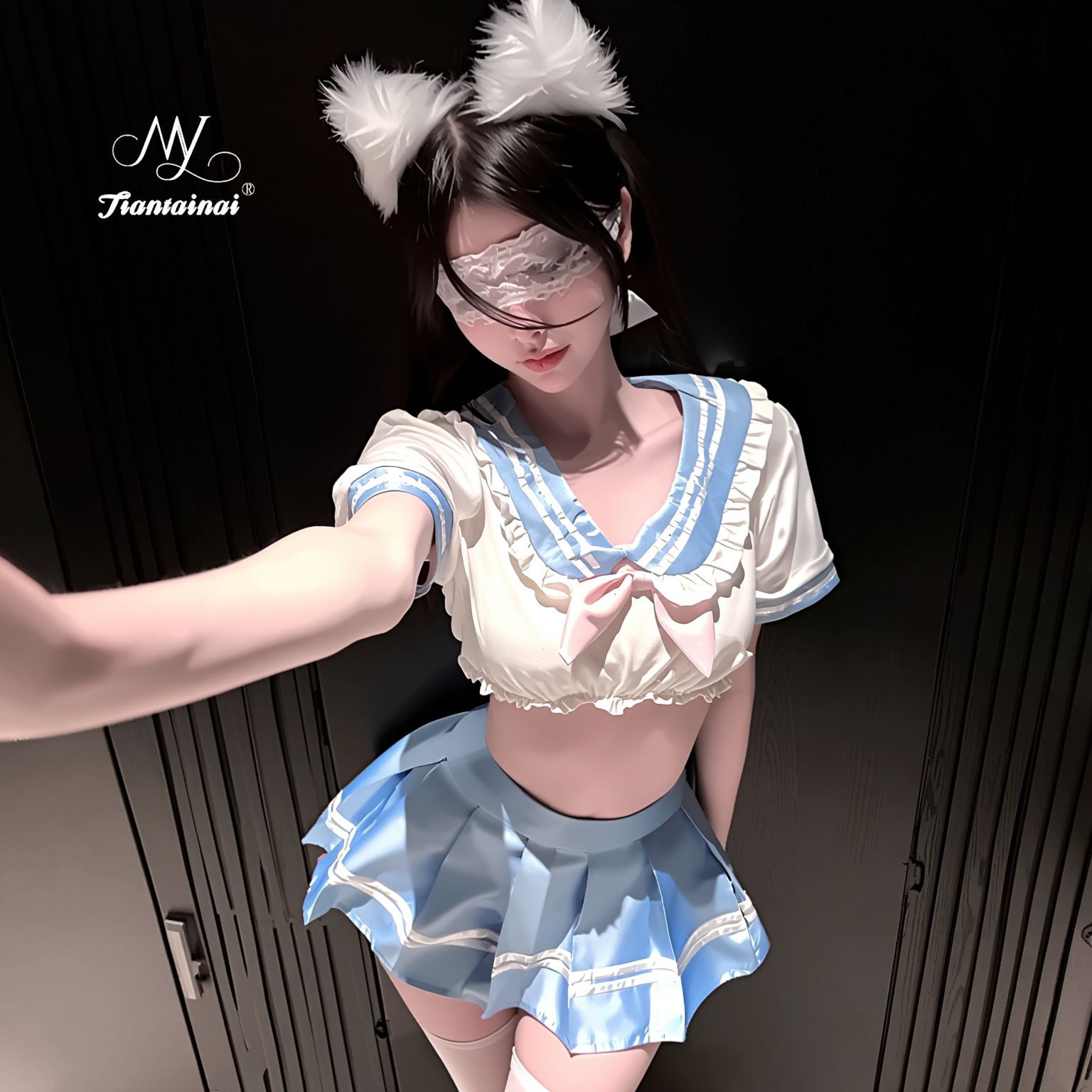 清纯纯欲JK水手服百褶裙套装