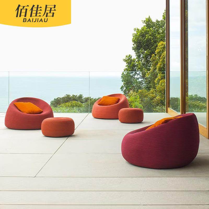 户外别墅庭院沙发客厅阳台创意休闲懒人椅酒店民宿北欧风绳编家具,住宅家具,户外沙发,淘宝优惠券,粉丝福利购,淘宝优惠卷