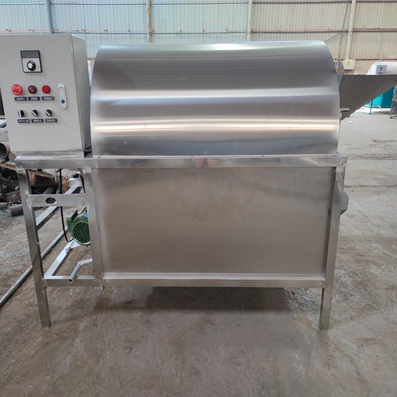 不锈钢电加热炒货机滚筒式全自动炒瓜子机油坊花生芝麻核桃炒货机