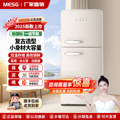【复古造型】家用小冰箱静音省电