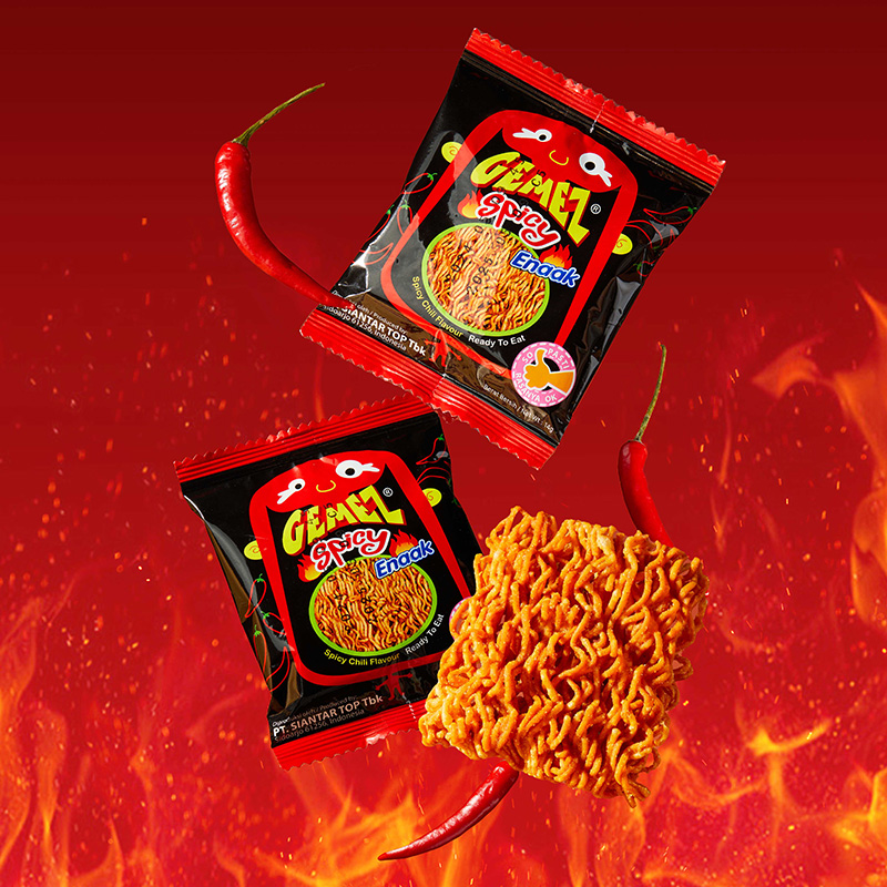 印尼小鸡面火辣味曲曲面干脆面