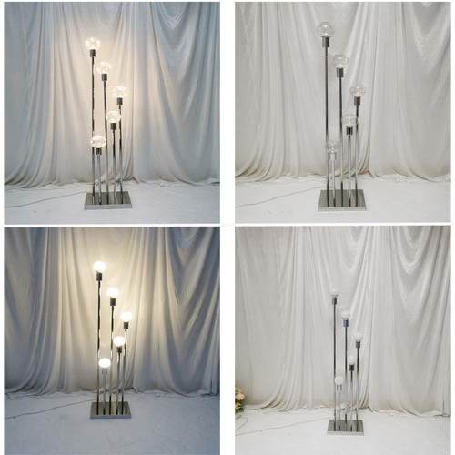 婚庆银色芦苇龙珠路引灯 T台舞台婚礼堂现场布置灯泡场景背景道具