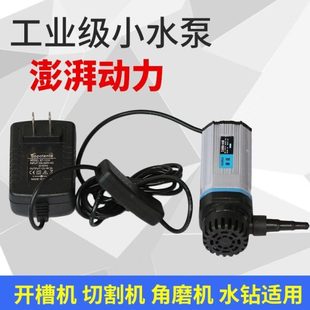 10米养成2V直流割微型潜水泵开V槽机水钻切机专用220工业小水泵