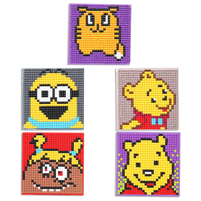 儿童DIY软磁冰箱钻石画随意贴 手工创意吸铁石点钻玩具 磁铁贴纸