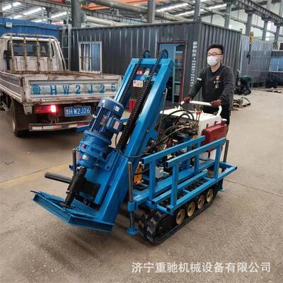 地质农勘探家用钻履带钻井灌机打井机家用深水QB-100型井机大口径