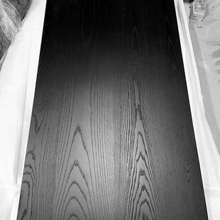 碳化木板松木白蜡木桌面板黑色桌板原木台面书桌白胚实木大板定制