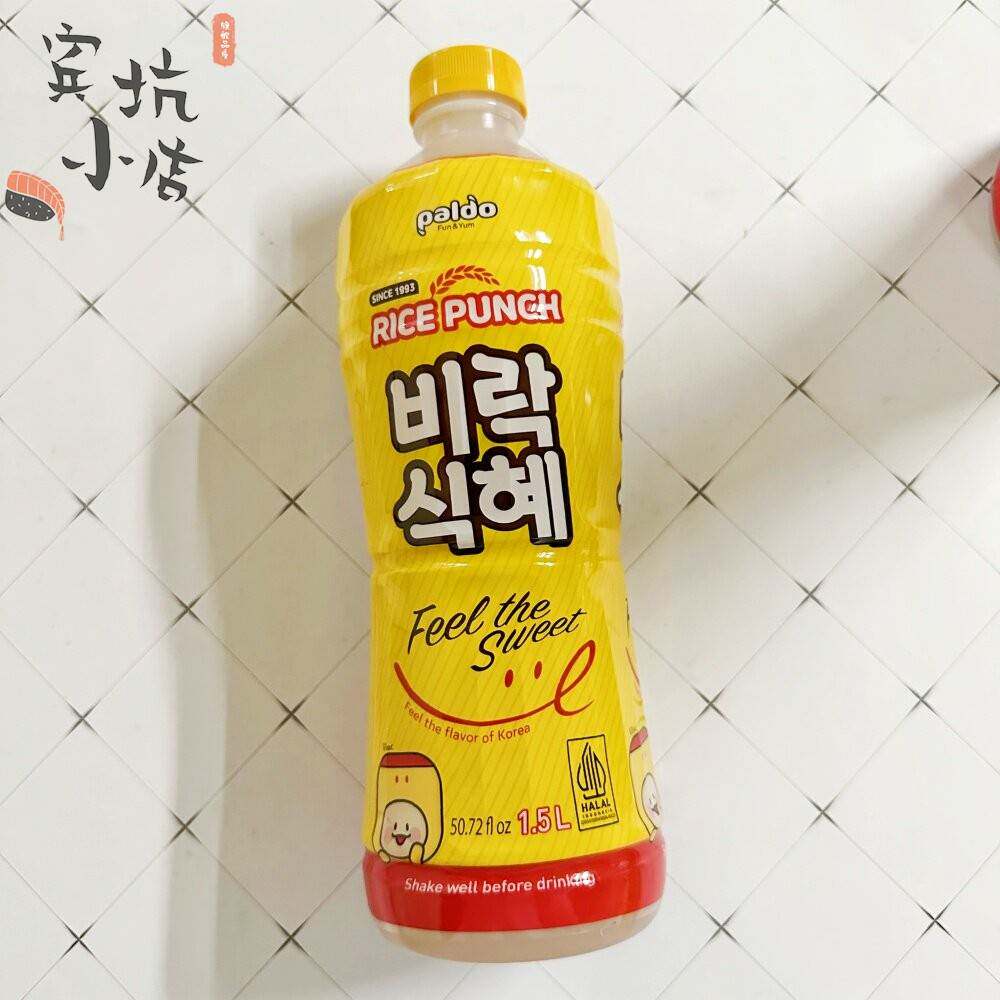 韩国进口八道米汁Paldo葩朵甘米汁米露风味甜米露休闲 饮品1.5L