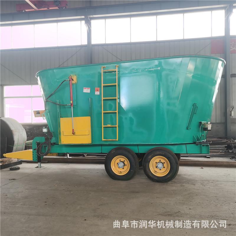 拖拉机牵引式tmr搅拌车12立方立式TMR全日粮饲料混合制备机