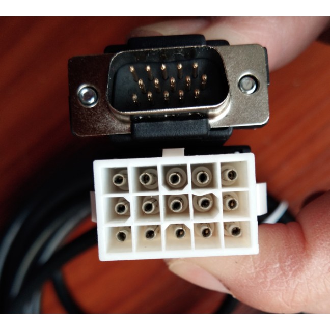 信捷伺服驱动器 编码器线DS2-20P4-AS 15针数据线 DS3电机码盘线