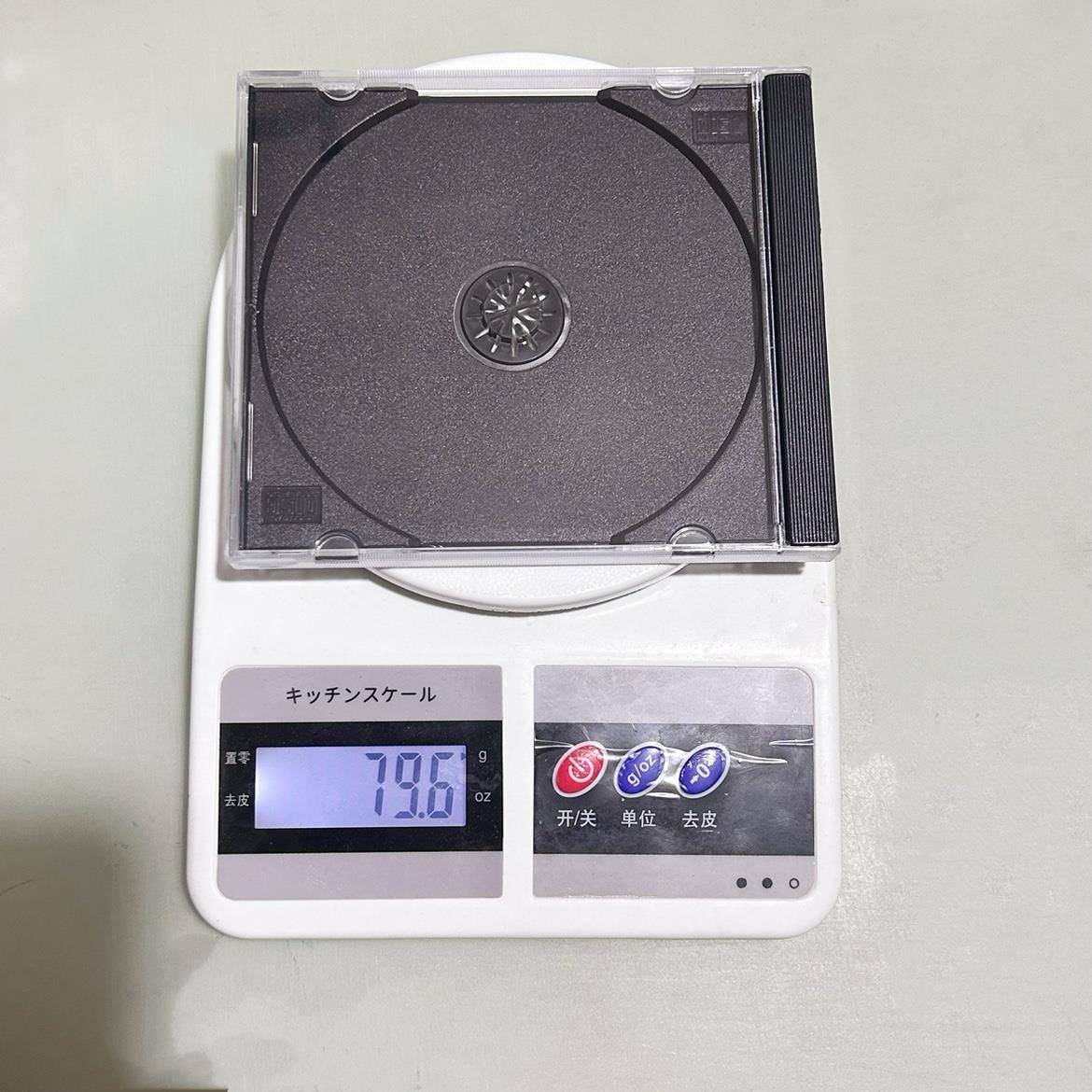 100型加厚黑底CD盒乌单CD方盒 CD空盒 透明 黑底单面CD盒 光盘壳