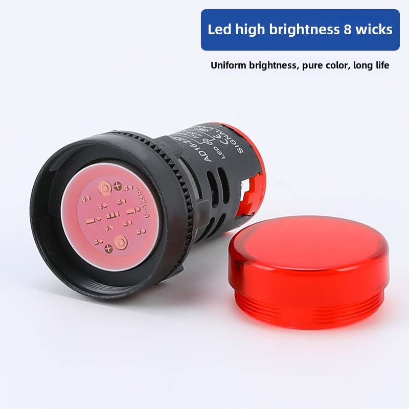 电源指示灯Ad16-22Ds Ad16-16C Led信号灯24V220V380V红绿黄蓝白