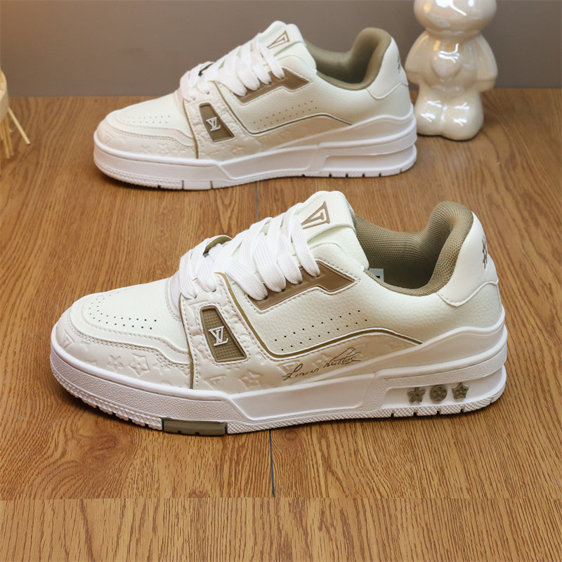 韩版透气板鞋男白色低帮小白鞋内增高百搭运动休闲潮鞋情侣滑板鞋