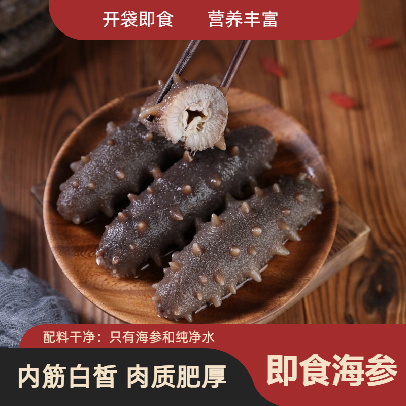 山东烟台海参即食海参滋补鲜食冷冻非淡干大连辽参刺参深海底播