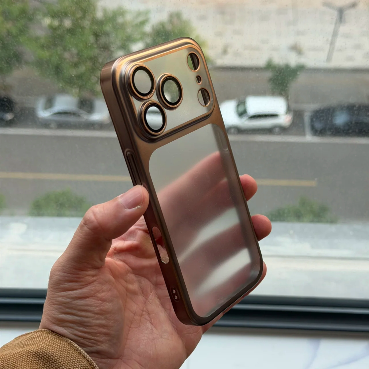 电镀磨砂准分子适用苹果17promax手机壳air沙漠金iPhone16/15promax超薄14/13哑光12pm亚克力高级感男女新款