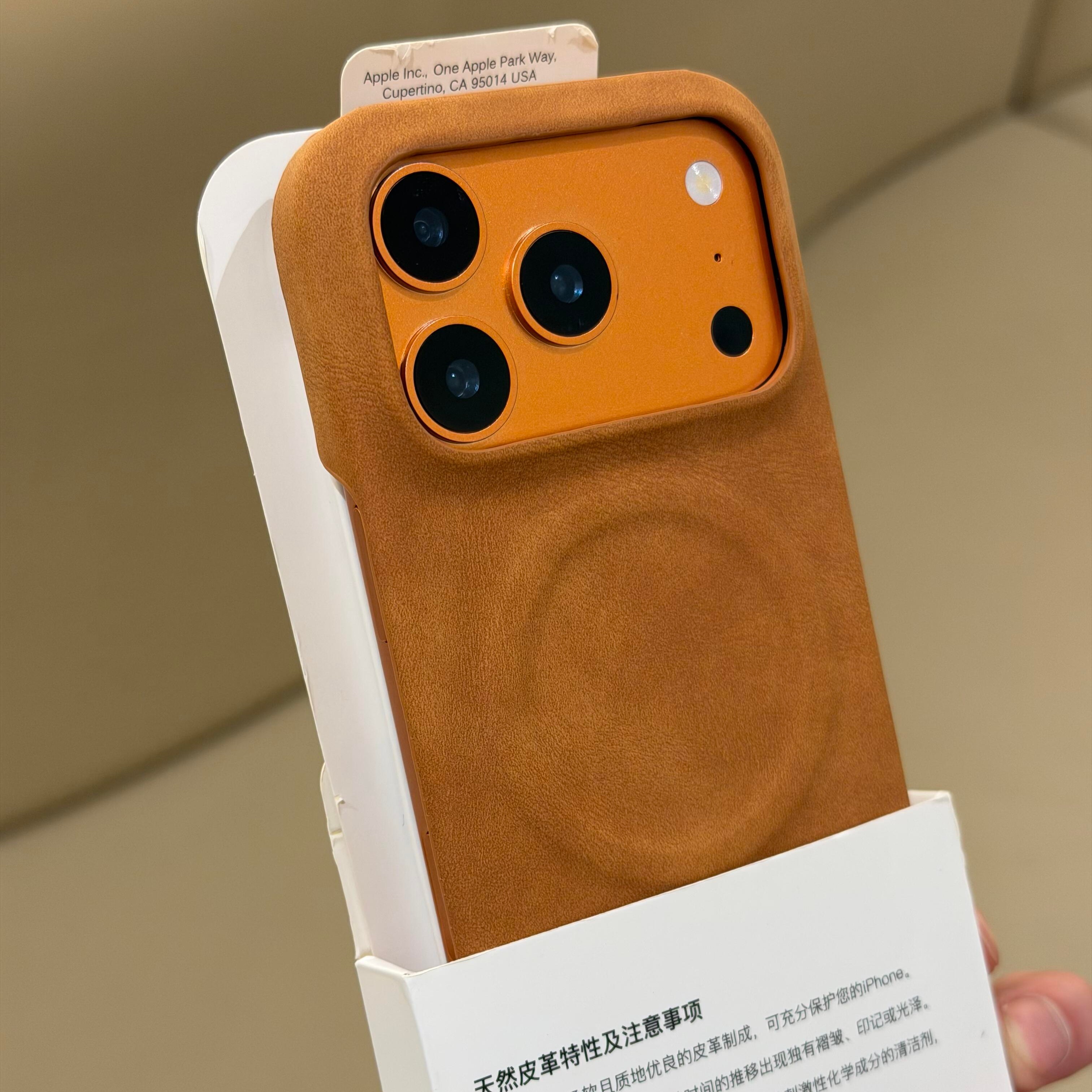 秋冬复古羊巴皮磁吸适用oppofindx9pro手机壳x8s+半包reno15/14男x300/x200s女iQOO15小米17红米k90promax棕