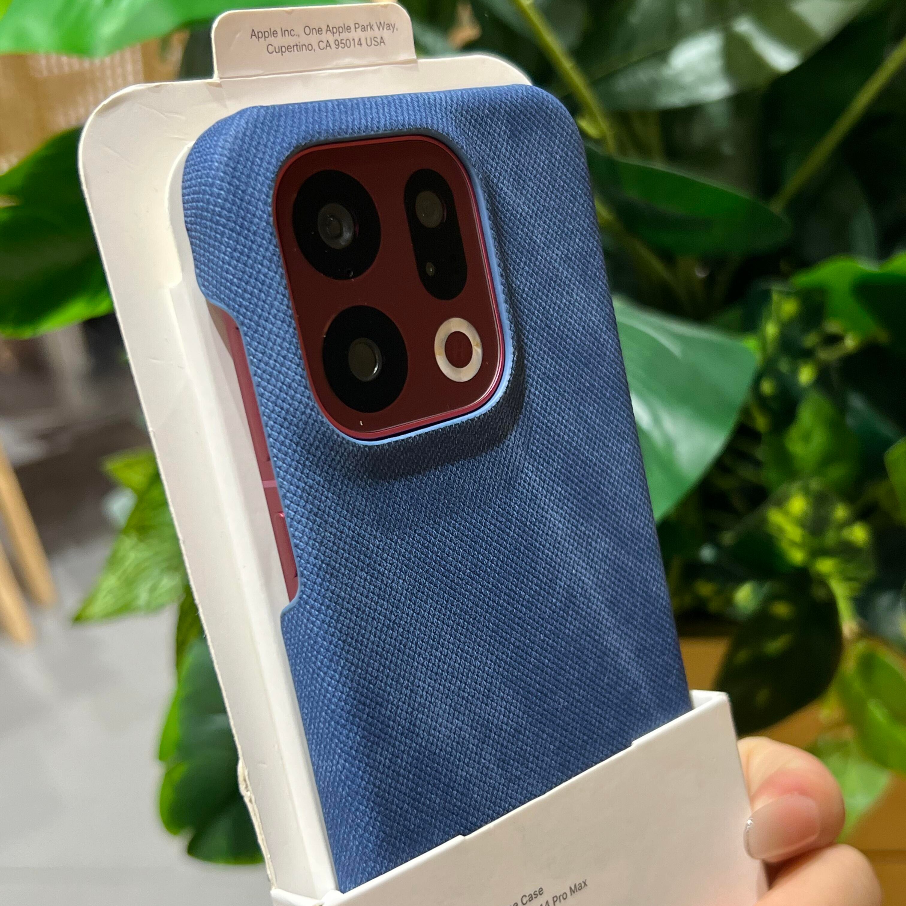 秋冬牛仔布纹手机壳适用oppofindx9pro保护套findx8s+半包小米17promax复古1+15保暖reno14男女款1+13/ace5蓝