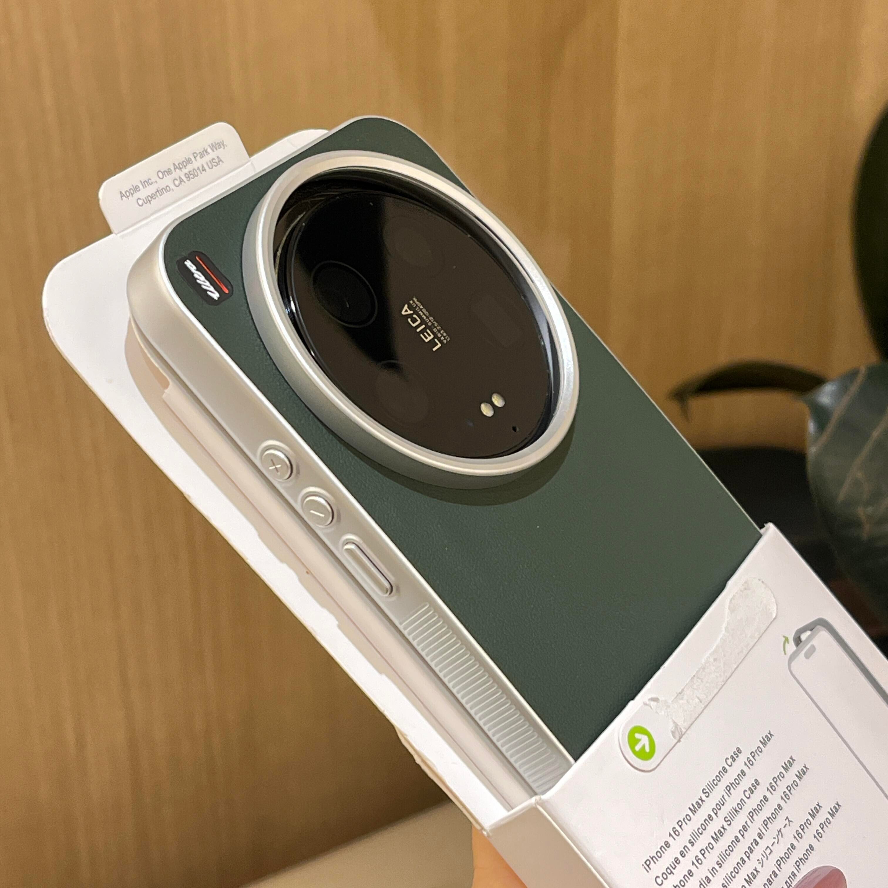 秒变相机星空绿适用小米17ultra手机壳荔枝素皮15ultra复古风拼接14/13ultra男女款高级感创意个性防指纹耐脏