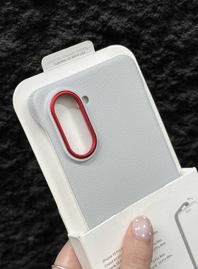 高级感钛灰色无边框适用一加ACE5竞速版手机壳超薄红米k80至尊版1+13T荔枝纹s30promini男女Reno14散热nova14