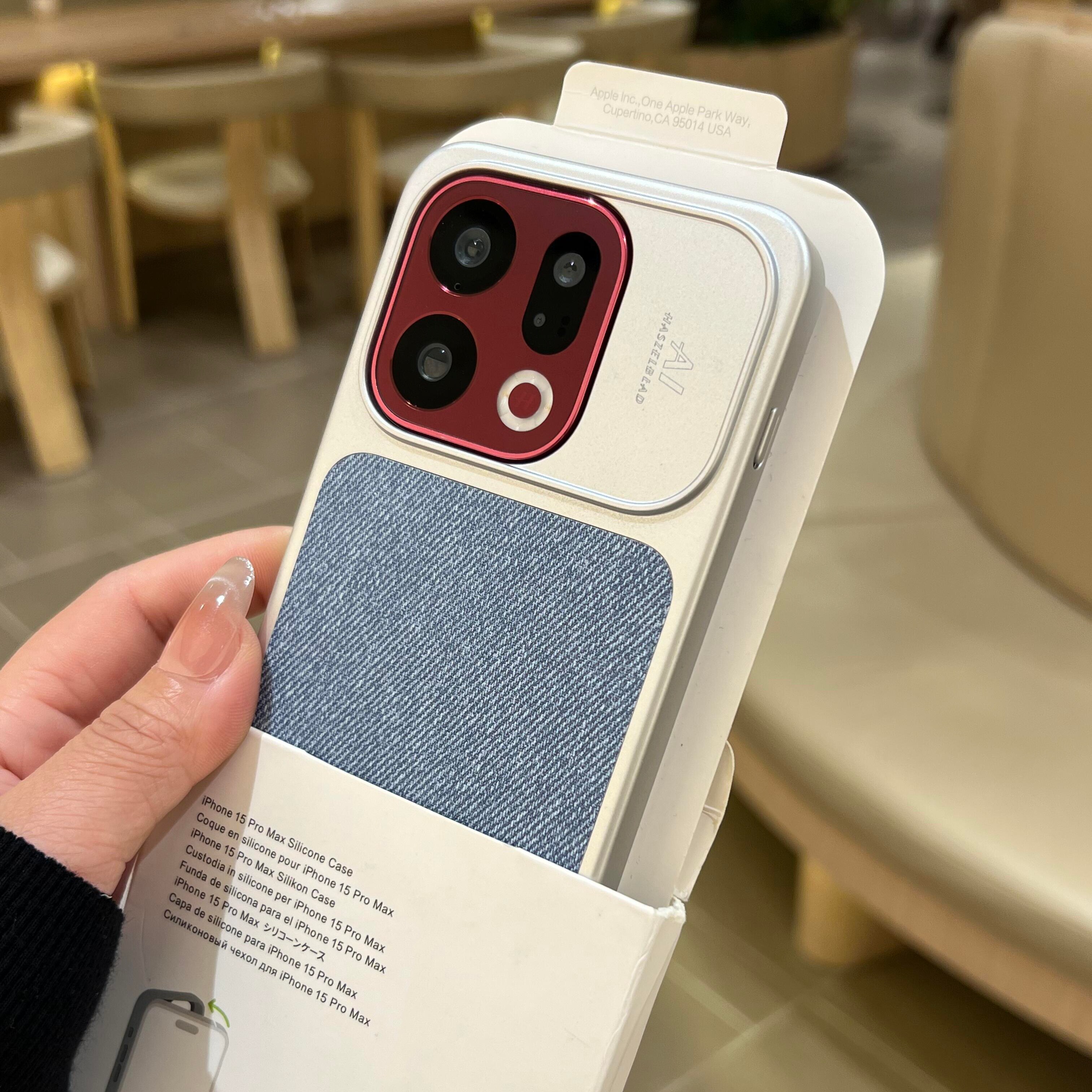 奶蓝色亚麻布纹磁吸适用小米17Max手机壳红米k90max轻薄17promax复古风15ultra防指纹耐脏全包边电镀边框高级