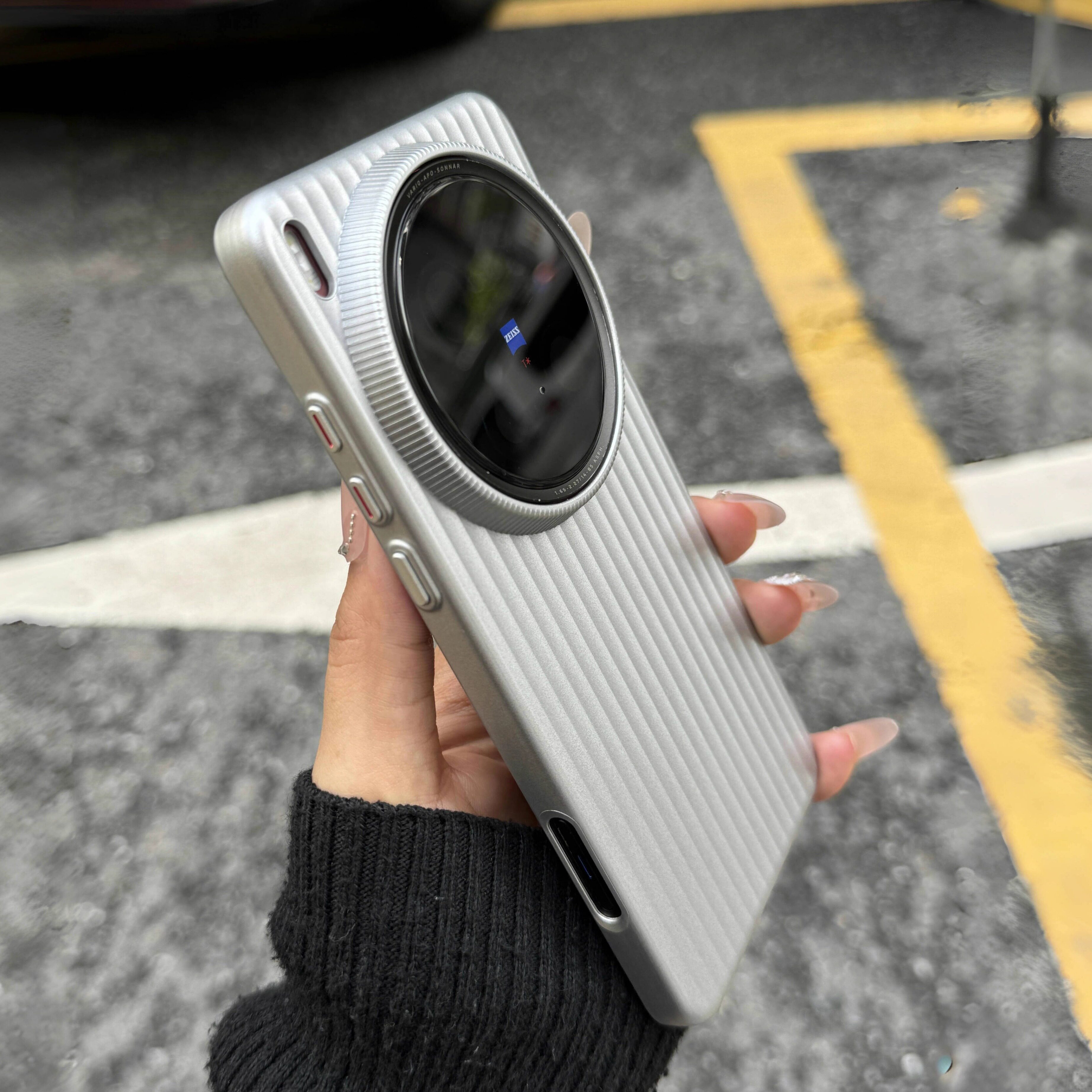 金属漆钛原色磁吸瓦楞适用华为mate60/70pro+手机壳超薄磨砂荣耀magic7pro防指纹防滑高级感钛银男女款肤感硬