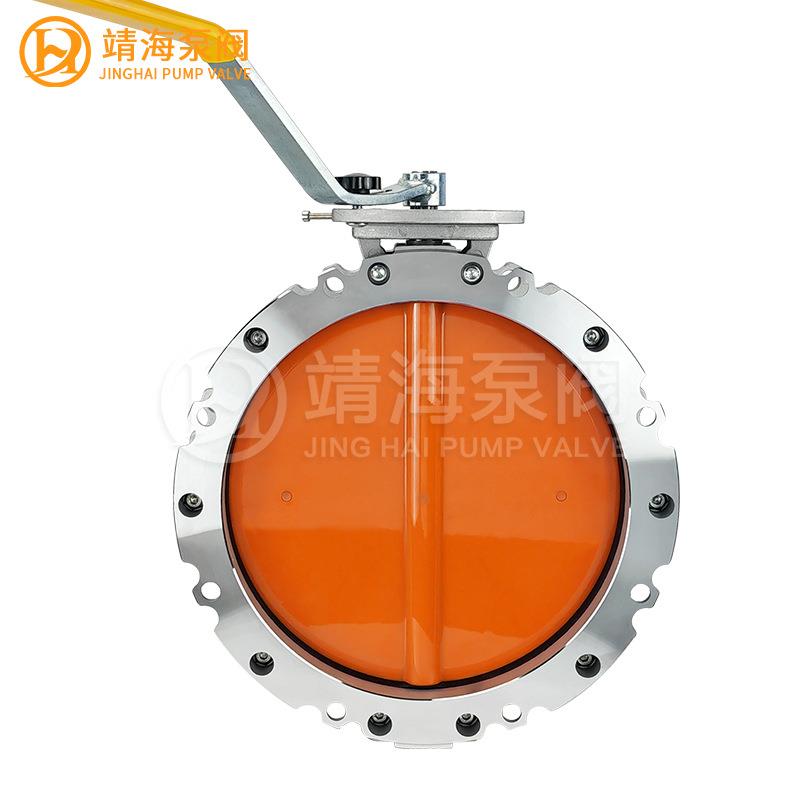 拌搅泥站SV2S手柄水粉体蝶阀SV1FS聚616氨酯板 手动F粉尘蝶阀