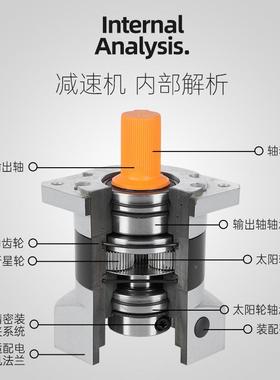 【现货包邮】速微型精型密行6星减60PF机SPF60-10直齿配伺服电机