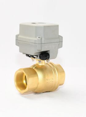 厂家型电动球微阀D40学校控机2744分常闭黄铜球阀非 电磁阀水水N