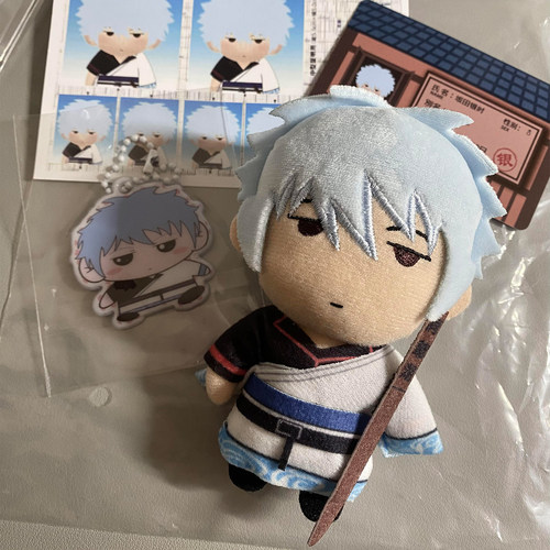 银魂周边万事屋坂田银时毛绒玩具