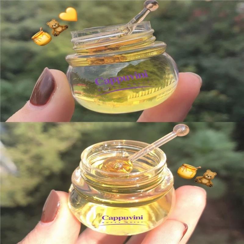 敲可爱韩国蜂蜜小蜜罐润唇膏女保湿滋润补水唇部护理口红打底唇膜