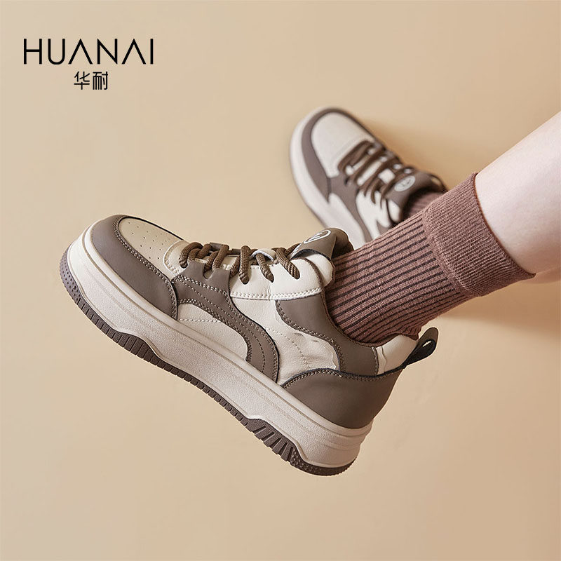 华耐2024厚底高帮运动鞋