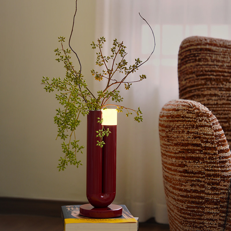 安隅集物琉夕灯原创设计氛围灯花瓶提议无线充电三挡可调节床头灯,家装灯饰光源,氛围灯,淘宝优惠券,粉丝福利购,淘宝优惠卷
