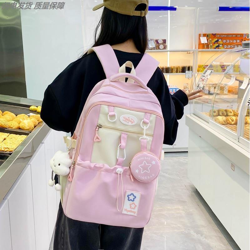35升登山包日系可爱少女撞色迷你