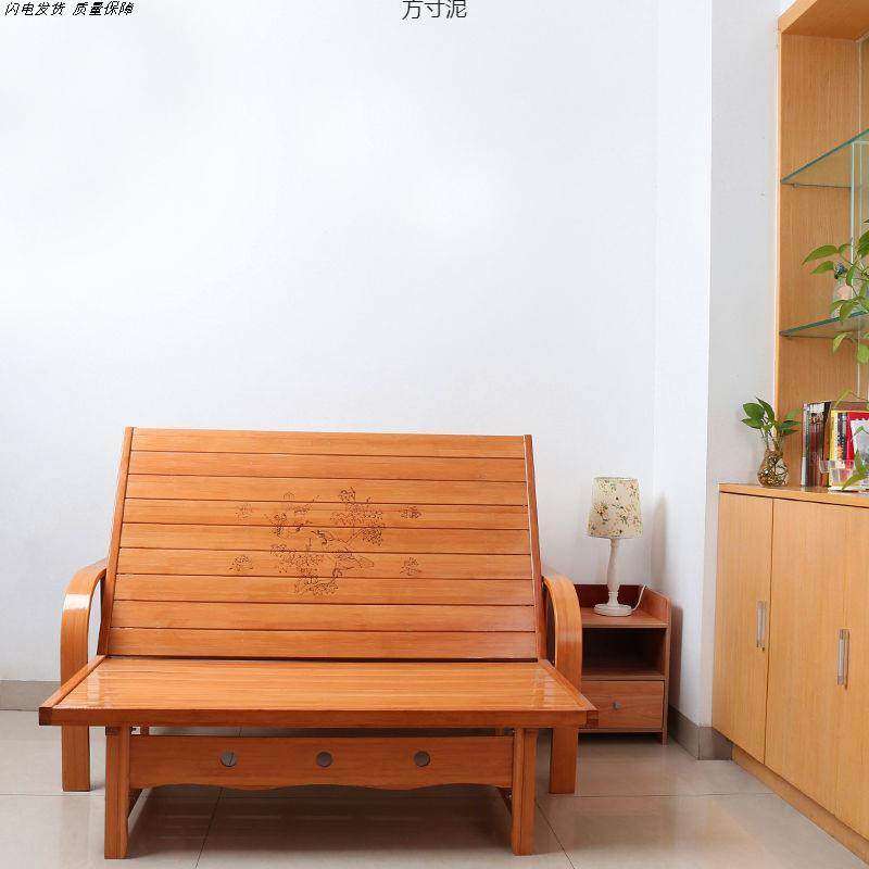 沙发床家用多功能实木午休凉床办公室单人简易竹床椅两用折叠床椅,户外/登山/野营/旅行用品,户外床/折叠床,淘宝优惠券,粉丝福利购,淘宝优惠卷